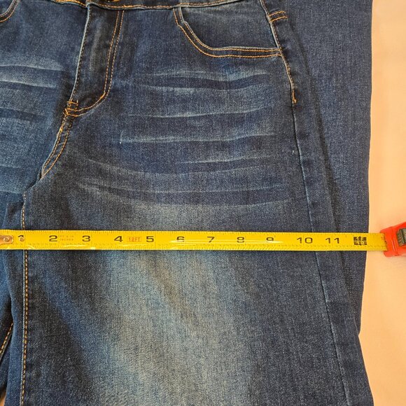 ROSWEAR Women's Wide Leg Jeans Casual High Waisted Stretch Sz: M Blue - Picture 11 of 14